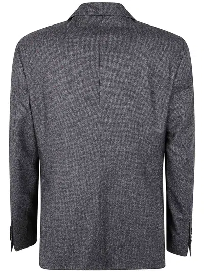 Tagliatore Notched Single-breasted Wool Suit In Gray