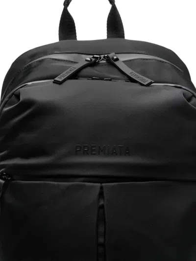 Premiata Versatile Backpack Featuring Multiple Elements In Black