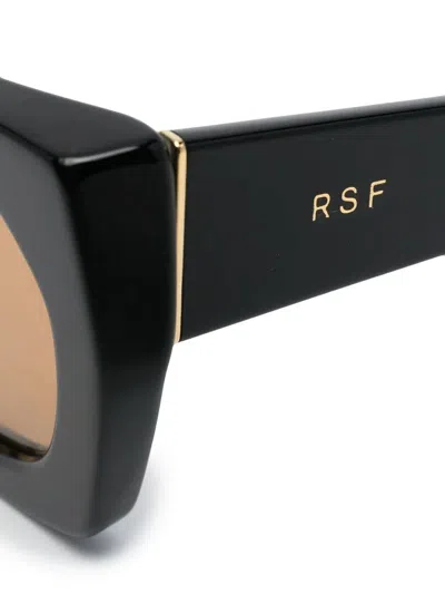 Retrosuperfuture Teddy Square Frame Sunglasses Tinted Lenses In Black