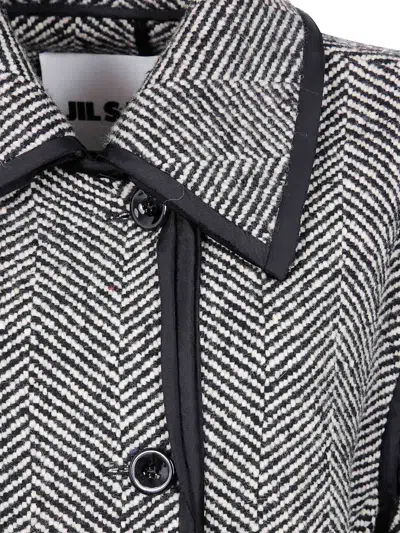 Jil Sander 72 W Trim Jacket In Multi