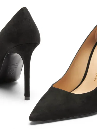 Stuart Weitzman 85mm Stuart Power Pointed-toe Stiletto Pumps In Black