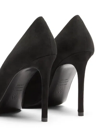 Stuart Weitzman 85mm Stuart Power Pointed-toe Stiletto Pumps In Black