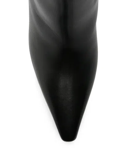 Dsquared2 Buckle-detail Pointed-toe Boots In Black