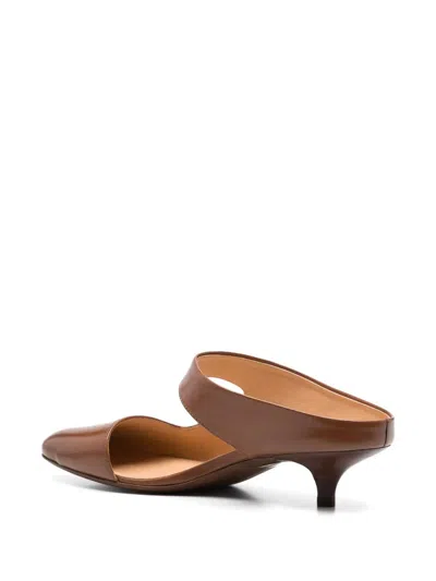 Marsèll Brown Spianata Leather Mule In Brown