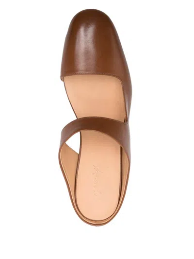 Marsèll Brown Spianata Leather Mule In Brown