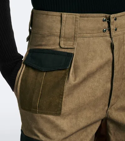 Isabel Marant Étoile Renzae Patchwork Cotton Cargo Pants In Multi