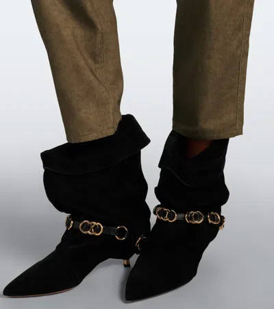 Isabel Marant Étoile Renzae Patchwork Cotton Cargo Pants In Multi