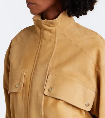 Eleventy Suede Bomber Jacket In Multi