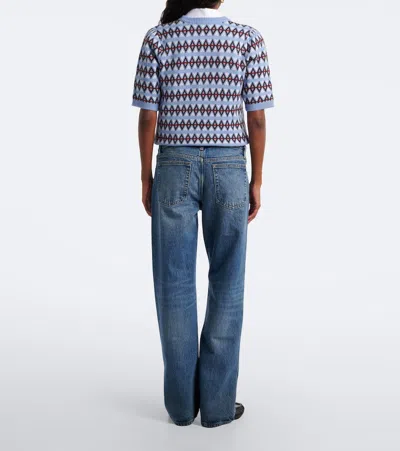 Frame The Pixie Gray Rapture Jeans In Blue