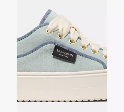 Kate Spade Sam Icon Piped Platform Sneaker In Blue