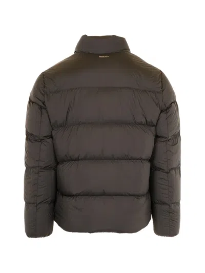 Woolrich Cloud Microfiber Down Jacket In Black