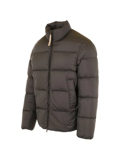 Woolrich Cloud Microfiber Down Jacket In Black