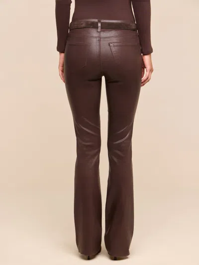 L'agence Ruth Coated Straight-leg Jean In Dark Java Coated