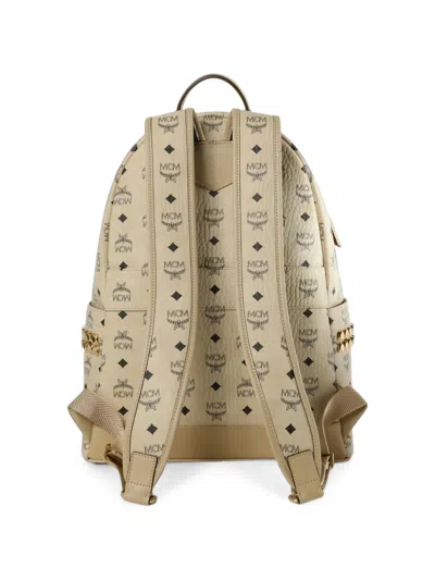 Mcm Stark Monogram-print Backpack In Neutral