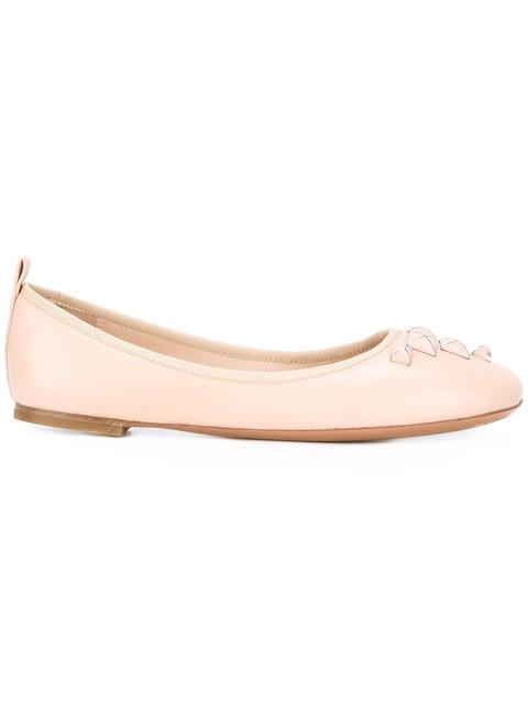 pastel pink flats