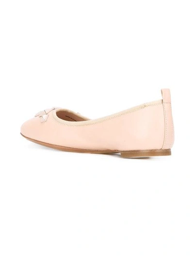 Shop Marc Jacobs Cleo Studded Ballerina Flats In Pink