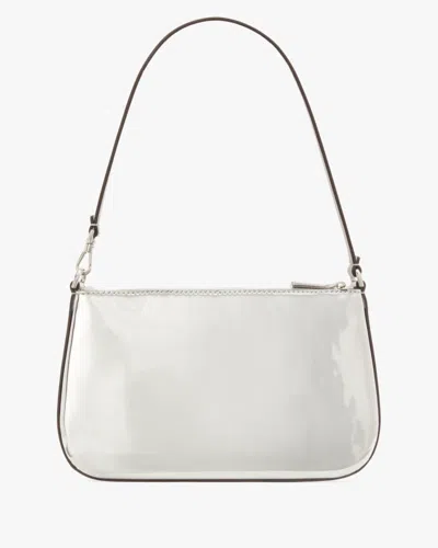 Kate Spade Outlet Sam Icon Metallic Mini Pochette In Silver