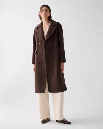 Kate Spade Outlet Wool Belted Trench Coat In Brown