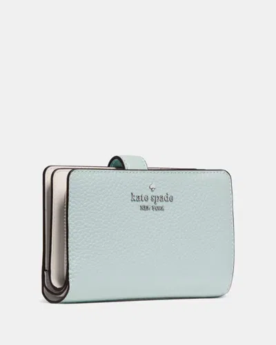 Kate Spade Outlet Medium Bifold Wallet In Blue