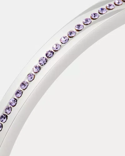 Kate Spade Outlet Ring It Up Pave Bangle In Metallic