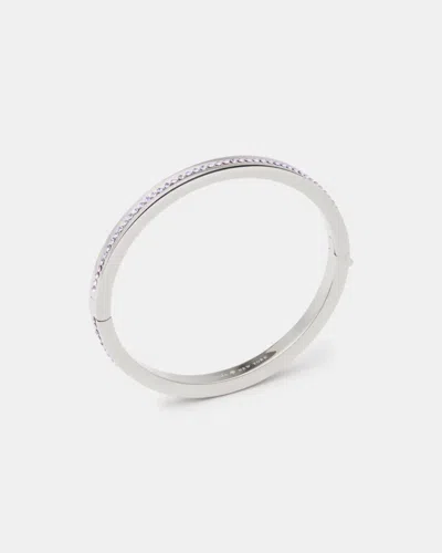 Kate Spade Outlet Ring It Up Pave Bangle In Metallic