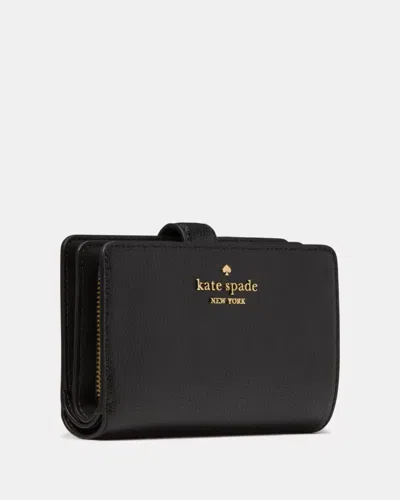 Kate Spade Outlet Medium Bifold Wallet In Black