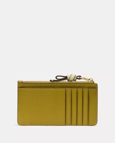 Kate Spade Outlet Loop Zip Card Case In Green
