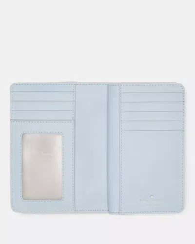 Kate Spade Outlet Medium Bifold Wallet In Blue