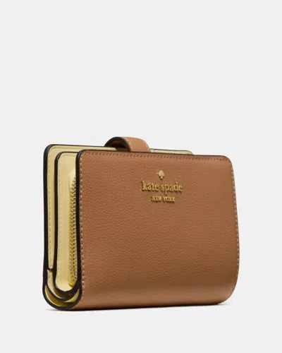 Kate Spade Outlet Medium Bifold Wallet In Brown