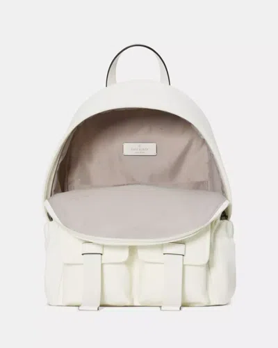 Kate Spade Outlet Carter Nylon Cargo Backpack In White
