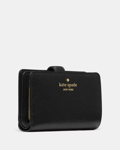 Kate Spade Outlet Medium Bifold Wallet In Black