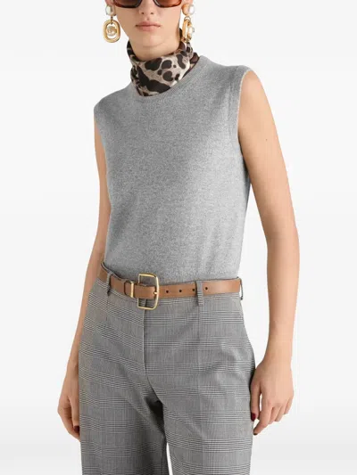 Dolce & Gabbana Cashmere Top In Multi