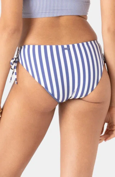 Roxy Stripe Out Lace Hipster Full Bikini Bottom In Blue