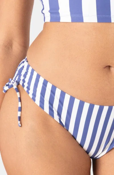 Roxy Stripe Out Lace Hipster Full Bikini Bottom In Blue