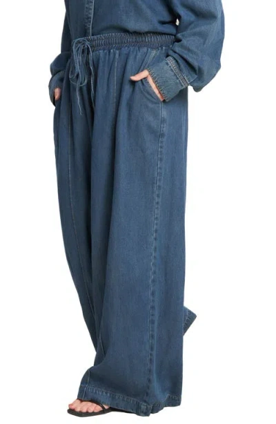 Freemarket Pull-on Wide Leg Jeans In Blue