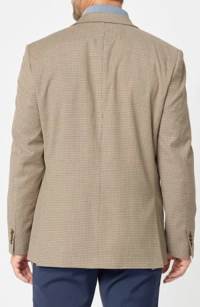 Savile Row Co Check Sport Coat In Khaki