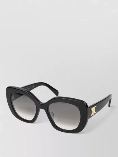Celine Rectangular Sunglasses In Black
