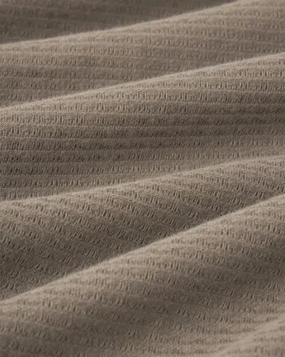 Frame Textured Cotton Jacquard T-shirt In Brown