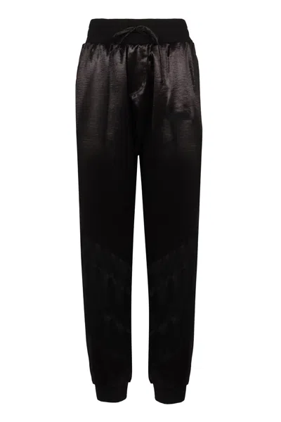 Dsquared2 Techno Fabric Track Pants For Women In Black