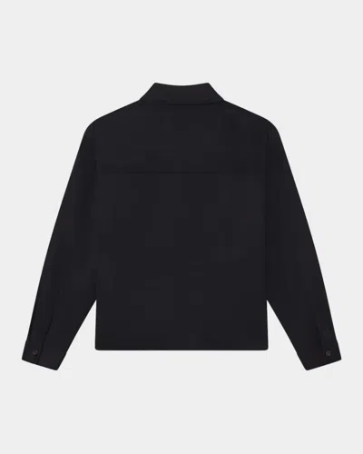 Frame Double Face Wool Zip-front Shirt Jacket In Multi