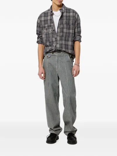 Isabel Marant Vittorio Check-pattern Shirt In Gray