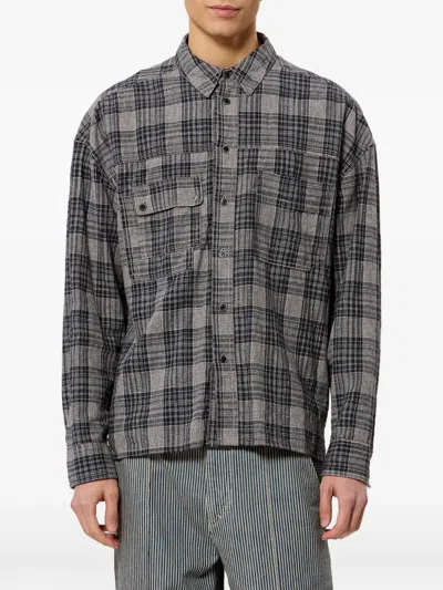 Isabel Marant Vittorio Check-pattern Shirt In Gray