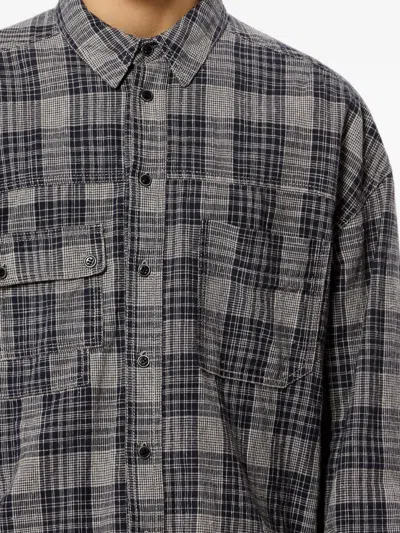 Isabel Marant Vittorio Check-pattern Shirt In Gray