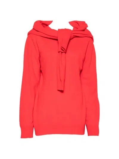 Source Unknown Tio Extra Shawl Sweater In Red