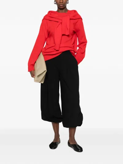 Source Unknown Tio Extra Shawl Sweater In Red