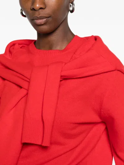 Source Unknown Tio Extra Shawl Sweater In Red
