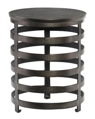 Bernhardt Interiors Apsley Round Chairside Table In Black
