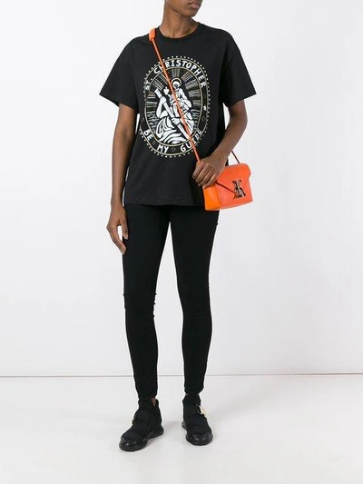 Shop Christopher Kane Saint Christopher T-shirt - Black