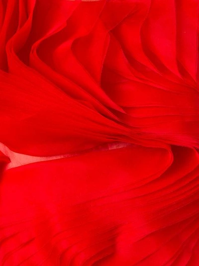 Gianluca Capannolo Isabella Ruffled Top In Red