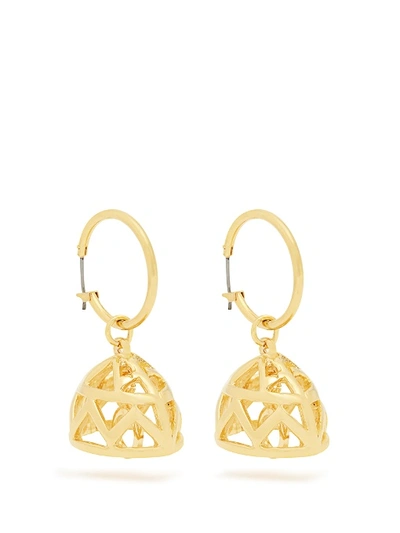 Emilia Wickstead Peggy Gold-plated Earrings In Yellow-gold